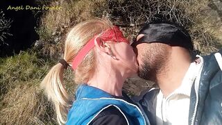 Angel Fowler Kissing Dani Danger in Forest