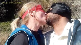 Angel Fowler Kissing Dani Danger in Forest