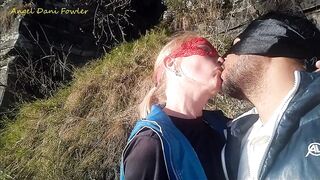 Angel Fowler Kissing Dani Danger in Forest