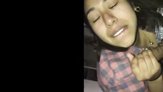 Asian Teen  From Tinder Give Me A Blowjob At The First Date !