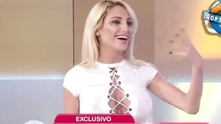 Nipple pokie tits on tv