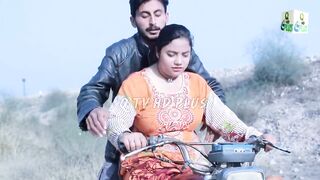 Sadaf Khan on bike ride with aunty