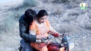 Sadaf Khan on bike ride with aunty