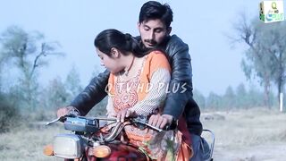 Sadaf Khan on bike ride with aunty