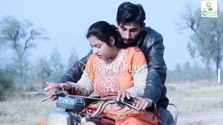 Sadaf Khan on bike ride with aunty