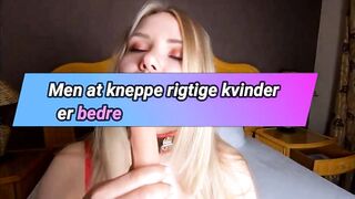 SEXET PIGE FUCKING DILDO INDTIL CREMET ORGASME (1)