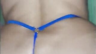 Fucking a beautiful ass in blue thread! My stepsister is ver