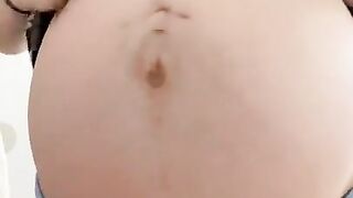 Safe for Work Pregnant Tease while Family is in other Room