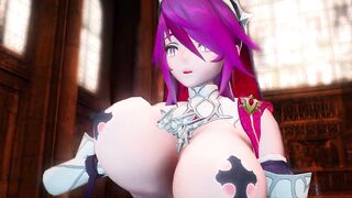 Mmd Genshin Impact Rosaria Full of Milk Erotic 3d Hentai