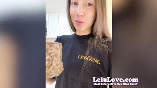 Amateur babe flashing dick rating, dildo blowjob swallow, behind scenes fun & bloopers prepping for major surgery - Lelu Love