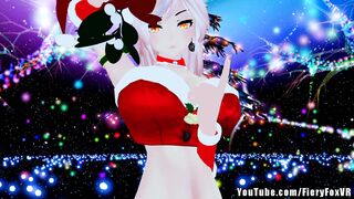 Big Titty Anime Girl gives Christmas Lap Dance (Gamer Girl Full Body VR)