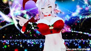 Big Titty Anime Girl gives Christmas Lap Dance (Gamer Girl Full Body VR)