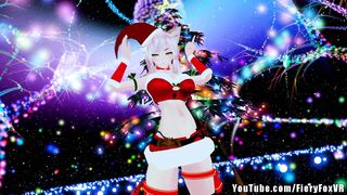 Big Titty Anime Girl gives Christmas Lap Dance (Gamer Girl Full Body VR)