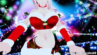 Big Titty Anime Girl gives Christmas Lap Dance (Gamer Girl Full Body VR)