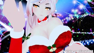 Big Titty Anime Girl gives Christmas Lap Dance (Gamer Girl Full Body VR)