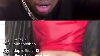 Swarmz Instagram Live - Girl Twerks Ass Flashes & Wets Top