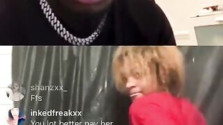 Swarmz Instagram Live - Girl Twerks Ass Flashes & Wets Top