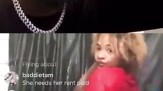 Swarmz Instagram Live - Girl Twerks Ass Flashes & Wets Top