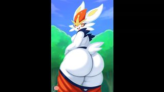 Female Pokesex Entry #815 Cinderace / Pyrobut (hentai Pokemon Compilation)