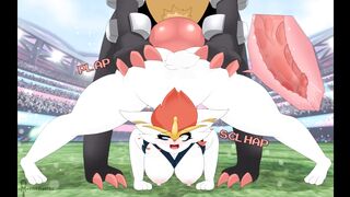 Female Pokesex Entry #815 Cinderace / Pyrobut (hentai Pokemon Compilation)