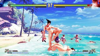 Street Fighter 5 - Juri Vs. Chun-Li Nude Rematch