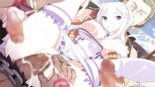 Rezero Emilia Hentai Porn best Compilation Fuck