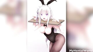 Rezero Emilia Hentai Porn best Compilation Fuck