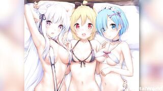 Rezero Emilia Hentai Porn best Compilation Fuck