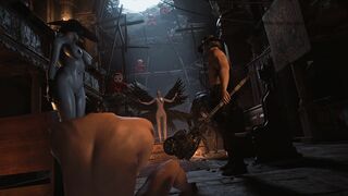 Resident Evil 8 - Nude Lady Dimitrescu Resident Evil Village: Tall Vampire Lady - behind Scenes