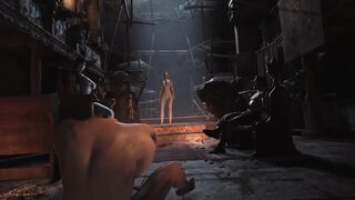 Resident Evil 8 - Nude Lady Dimitrescu Resident Evil Village: Tall Vampire Lady - behind Scenes