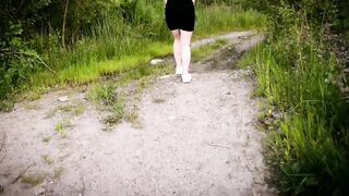 Tracked a Sexy Teenager and did not Regret Walking Naked in an Abandoned Public Piss