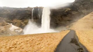 Fucking behind Seljalandsfoss - BJ and Sex behind this Beautiful Icelandic Tourist Waterfall