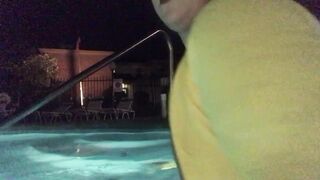 Late Night Public Pool Myra Gold Compilation