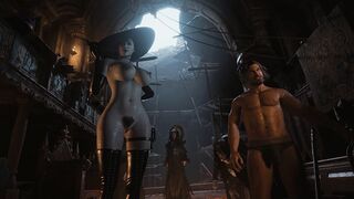 Resident Evil 8 - Nude Lady Dimitrescu Resident Evil Village: NEW Pubic Hair BDSM