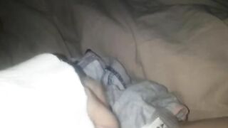 Squirting all over Stepsisters Panties before Bed