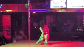 Kyra Dance's and Strips on Stage at a World Famous Strip Club