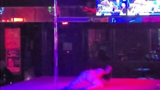 Kyra Dance's and Strips on Stage at a World Famous Strip Club