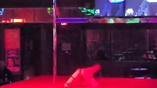 Kyra Dance's and Strips on Stage at a World Famous Strip Club