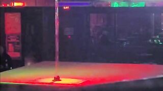 Kyra Dance's and Strips on Stage at a World Famous Strip Club