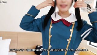 18-year-old idol female college student layer and personal photo session with face-up video for the first time only