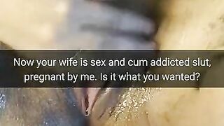 After lot of gangbangs my wife turned into cum addicted slut