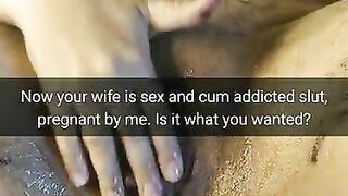 After lot of gangbangs my wife turned into cum addicted slut