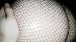 OILED BIG ASS in Fishnet Stockings Teasing you to Cum will you Resist ?