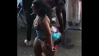 Big Booty African Queen Twerking Upskirt