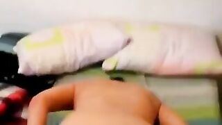 Hot wife spreads her butt