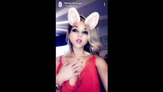 TV Reality Star Maddy Burciaga NIPSLIP Wearing a Nightie (Snapchat)