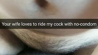 Your Cheating Wife Ride my Bare Cock Daily! [snapchat. Cuckold]