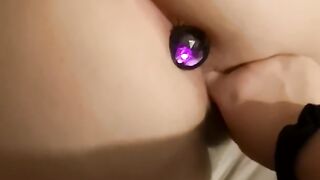 She Loves her Pretty little Plug inside while I Finger her