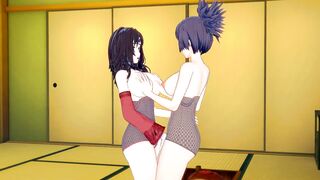 [Naruto]Kurenai x Anko(3d Hentai)