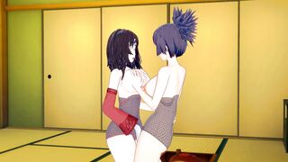 [Naruto]Kurenai x Anko(3d Hentai)